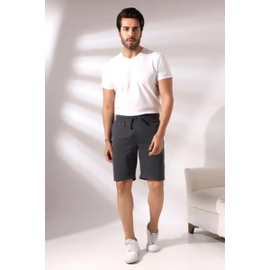 Erkek Geniş Şort 20576 Koyu Antrasitmelanj