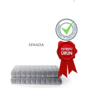 Ağırlıklı Battaniye Montessori Yorganı 3 kg Gri 104X152 %100 Pamuk 4 Mevsim Kullanılabilir