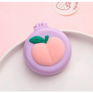 Syn İletişim Kawai Teddy Coco Bear Ayıcık Şeftali Avokado Gökkuşağı Kolay Saç Açma Aynalı Tarama Fırça Tarak