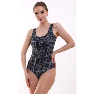 Aykum,yüzücü Mayo Siyah Desenli