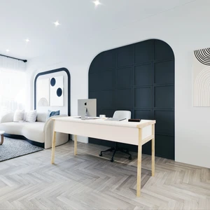 Zenith Çalışma Masası 150cm Beyaz Meşe