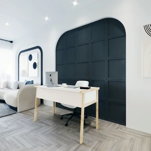 Zenith Çalışma Masası 120cm Beyaz Meşe