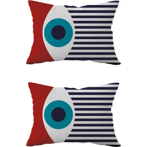 Çift Taraflı Dikdörtgen Kırlent Kılıf 2'li DS43