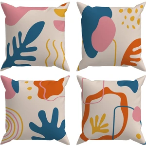 Abstract 4'lü Kırlent Kılıf DS95