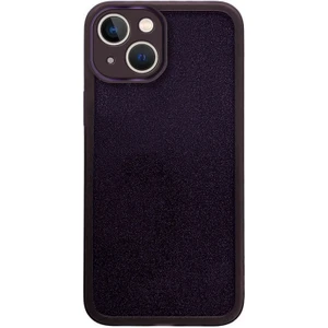 Apple iPhone 15 Uyumlu Kılıf Zebana Işıltım Silikon Kılıf (Kamera Lens Korumalı) Derin Mor