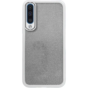 Samsung Galaxy A50 Uyumlu Kılıf Zebana Işıltım Silikon Kılıf (Kamera Lens Korumalı) Gri