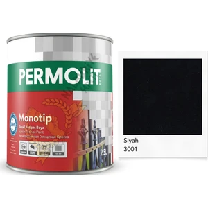 Monotip Astarlı Antipas Boya Siyah 0.75 Lt.