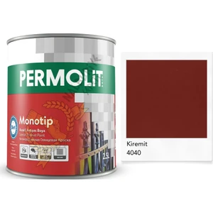 Monotip Astarlı Antipas Boya Kiremit Kırmızı 0.75 Lt.