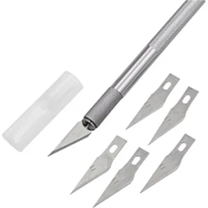 Knife Tasarım Hobi Nester Kretuar Bıçağı 5 Uç Yedekli Set