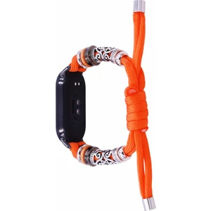 Xiaomi Smart Band 8 Boncuk Boncuklu Saat Kayışı Ayarlanabilir Bilek Bant Bilezik (Yurt Dışından)