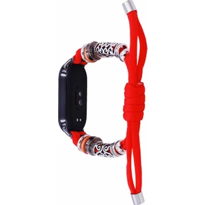Xiaomi Smart Band 8 Boncuk Boncuklu Saat Kayışı Ayarlanabilir Bilek Bant Bilezik (Yurt Dışından)