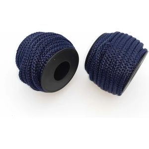 Lacivert Renkte 6 mm Polyester 1.kalite Eşofman Kapşon Bağ Ipi (20 Mt)