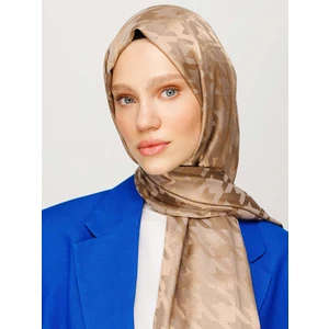 Kazayağı Desen Parlak Jakar Şal