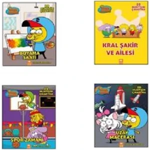 Kral Şakir Boyama 4 Kitaplık Set