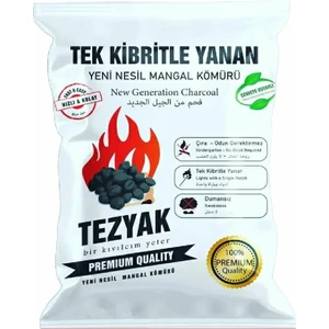 Yt Marketing Tezyak Tek Kibritle Yanan Yeni Nesil Mangal Kömürü Tezyak Duman Is Kokuya Son Çevre Dostu 2 kg