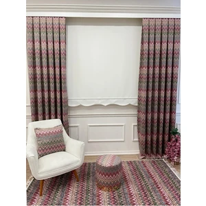 Ithal Kalın Kumaş Stor Perde Etek Dilimli