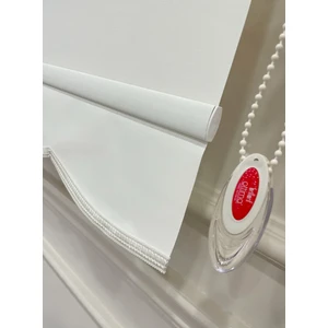 Ithal Kalın Kumaş Stor Perde Etek Dilimli - Beyaz