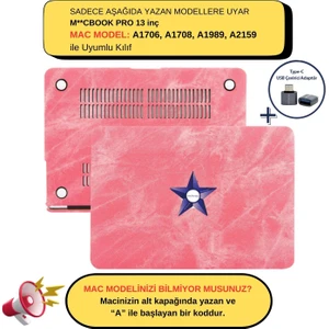 Macbook Pro Kılıf 13inç Fabric (2016/2019 yılı Cihazı) A1706 A1708 A1989 A2159 ile Uyumlu
