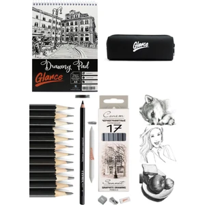 18 Parça Eskiz Set St.petersburg Dereceli Kalemler ile Yüksek Kaliteli Çizim Deneyimi