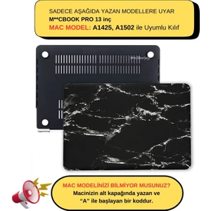 Macbook Pro Kılıf 13 inç Mermer (Eski HDMI'lı Model 2012-2015) A1425 A1502 ile Uyumlu