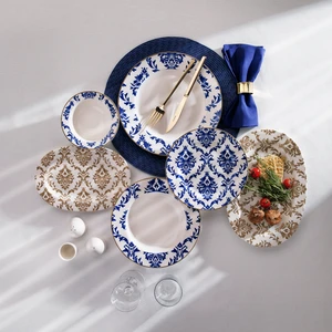 Volte Yemek Takımı 55 Parça-Lacivert