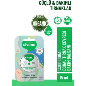 %100 Doğal Tırnak Çevresi Bakım Balsamı Organik Argan Yağlı Bitkisel Onarıcı Krem 15 ml