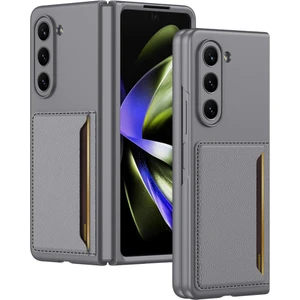 Seashell Digital Samsung Galaxy Z Fold5 5g Sert Pc Telefon Kılıf Kart Tutucu Ultra-Ince Kapak Grey Için Gkk (Yurt Dışından)