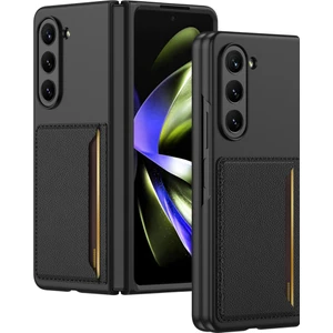 Seashell Digital Samsung Galaxy Z Fold5 5g Sert Pc Telefon Kılıf Kart Tutucu Ultra-Ince Kapak Black Için Gkk (Yurt Dışından)