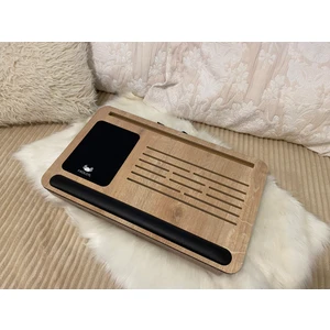 Solak Telefon ve Tablet Bölmeli Minderli Laptop Sehpası Notebook Bilgisayar Çalışma Masası