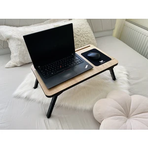 Folding Telefon ve Tablet Bölmeli Katlanır Ayaklı Laptop Sehpası Notebook Bilgisayar Çalışma Masası,folding01