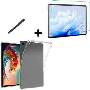 Samsung Galaxy Tab A9 SM-X110 Uyumlu Köşe Dolgulu Tablet Kılıfı Ekran Koruycu Kalem Seti