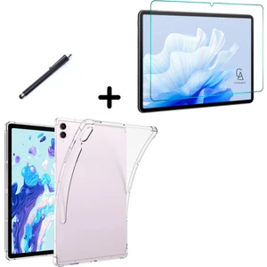 Samsung Galaxy  Tab S8 Ultra SM-X900 Uyumlu Köşe Dolgulu Tablet Kılıfı Ekran Koruycu Kalem Seti
