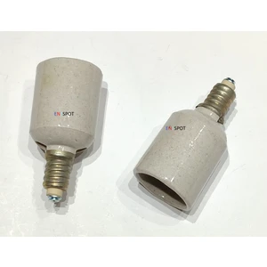 E-14 - E-27 Ye Dönüşen Duy Porselen Dönüştürücü Adaptör ( 1 Adet )