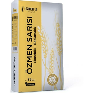Özmen Un Özmen Sarısı Ekşi Mayalılar Sarı Durum Buğday Unu Ekmeklik Bazlamalık Un Özmen Un 25 kg