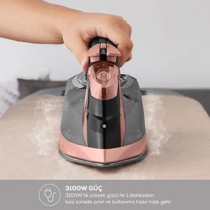 Vantuz Irona Buharlı Ütü Rosegold 3100 W