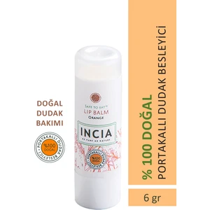 %100 Doğal Dudak Besleyici Portakal Bitkisel Nemlendirici Dudak Bakım Kremi 6 G