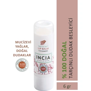 %100 Doğal Dudak Besleyici Tarçın Bitkisel Nemlendirici Dudak Bakım Kremi 6 G