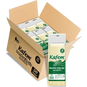 Bambu Çöp Şiş 20 cm 100 Lü x 50 Paket