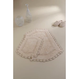 Dale 2’li Takım Banyo Paspası %100 Pamuk 40x60 + 60x90 Bej