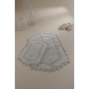 Dale 2’li Takım Banyo Paspası %100 Pamuk 40x60 + 60x90 Gri