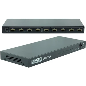 Ata Elektronik 1 Giriş 8 Çıkış - Digitürk Dsmart Smart LED Tv Uyumlu 3D 4K Ultra Hd Full Hd 8li Hdmı Çoklayıcı 4K 8 Port HDMI Splitter Sipliter