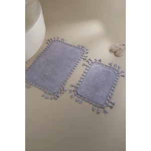 Lorna 2’li Takım Banyo Paspası %100 Pamuk 40x60 + 60x90 Lila
