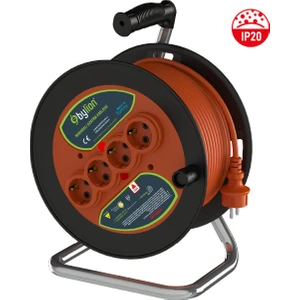 PMK-30325-F 3x2,5 30MT Kablolu Plastik Seyyar Kablo Makarası