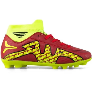 Çoraplı Bilekli Boğazlı Krampon Futbol Ayakkabısı KIRMIZI - SARI