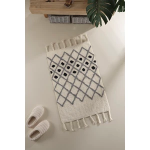 Neveda Tekli Banyo Paspası %100 Pamuk 60x90 Gri