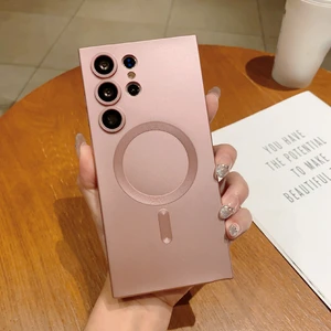 Seashell Digital Samsung Galaxy S22 Ultra 5g Tpu Telefon Kılıfı Için Magsafe Kalu Telefon Kapak Pembe (Yurt Dışından)