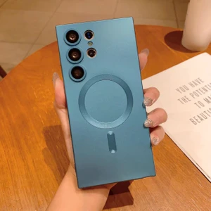 Seashell Digital Samsung Galaxy S22 Ultra 5g Tpu Telefon Kılıfı Magsafe Kalu Telefon Kapak Baby Blue ile Uyumlu (Yurt Dışından)