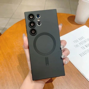 Seashell Digital Samsung Galaxy S22 Ultra 5g Tpu Telefon Kılıfı Için Magsafe Kalu Telefon Kapağı Black ile Uyumlu (Yurt Dışından)