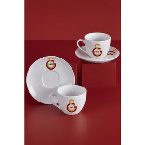 N3474 Galatasaray Lisanslı Arma Logo 2'Li Çay Fincan Takımı