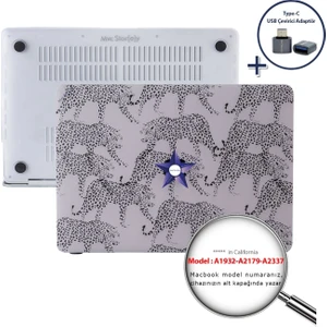 Macbook Air M1 Kılıf 13 inç A1932 A2179 A2337 ile Uyumlu Animal02